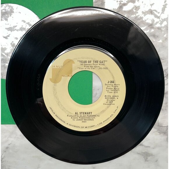 Al Stewart Year of the Cat / Broadway Hotel 45 Vinyl 70s Rock VG+ Janus 266 - Picture 4 of 6